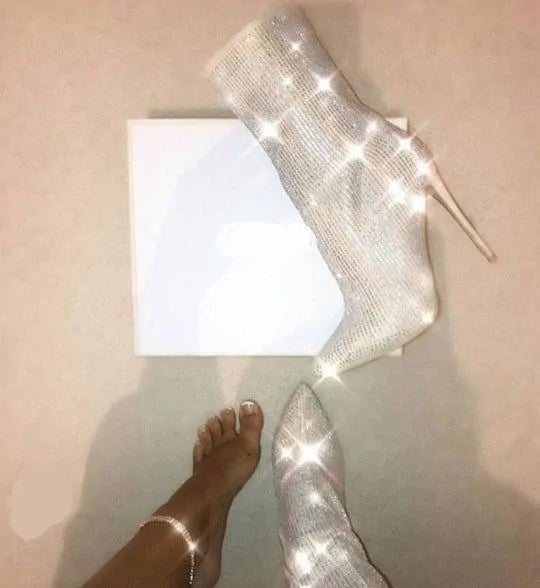 Crystal Ankle Boots