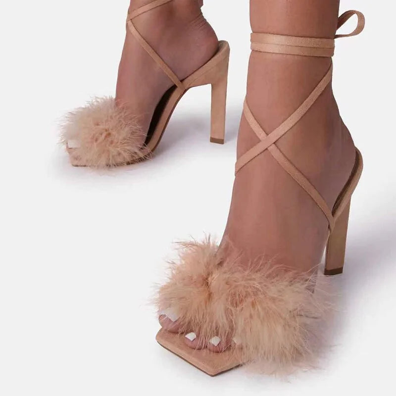 Fluffy High Heels