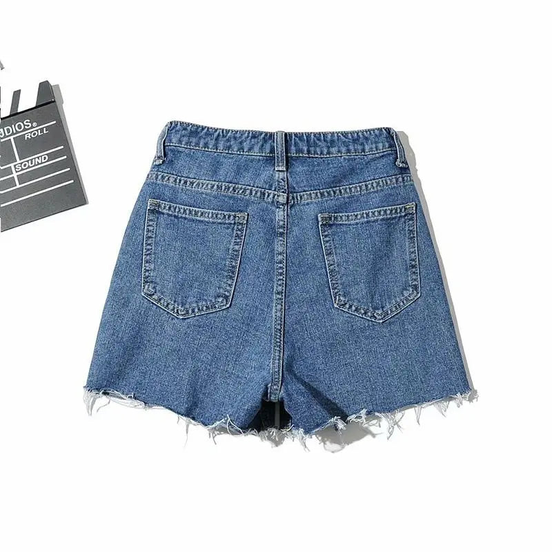 Vintage Denim Tassel Shorts