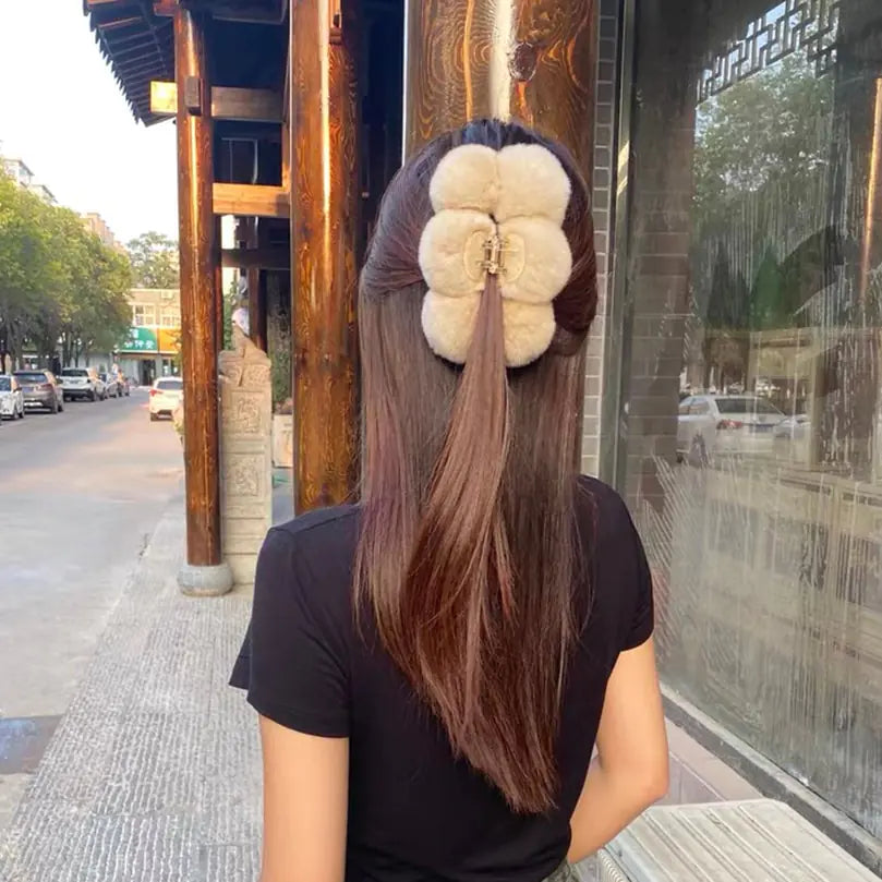 Fluffy Hair Clip