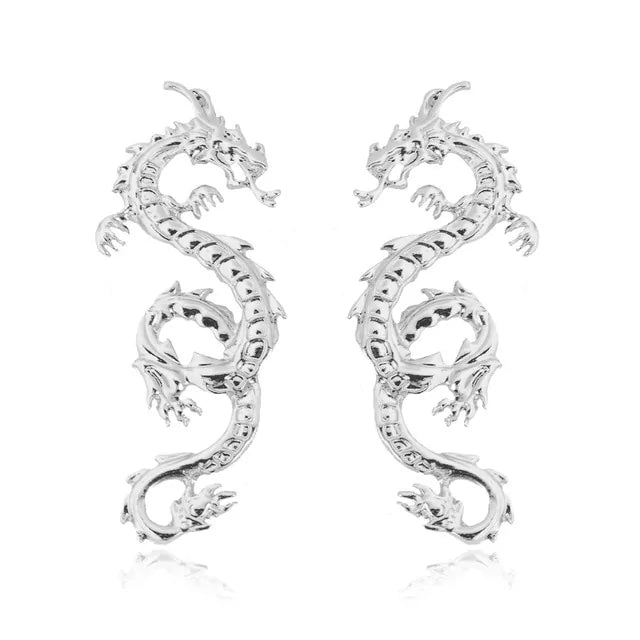 Long Dragon Earrings