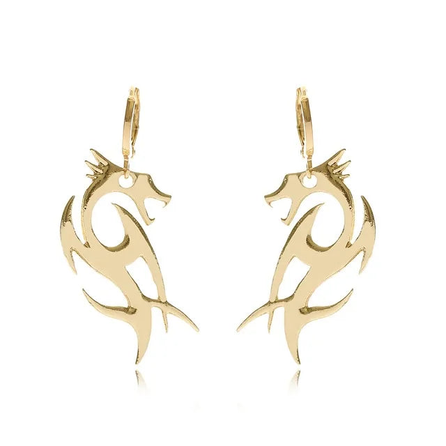 Long Dragon Earrings