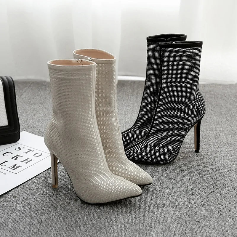 Crystal Ankle Boots