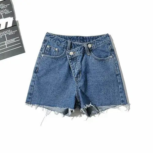 Vintage Denim Tassel Shorts