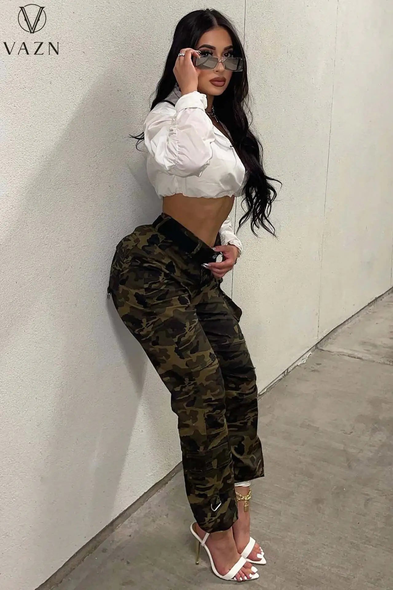 Camouflage Denim Long Pants