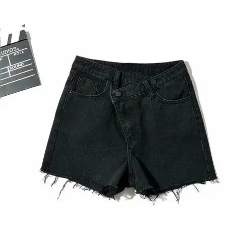 Vintage Denim Tassel Shorts