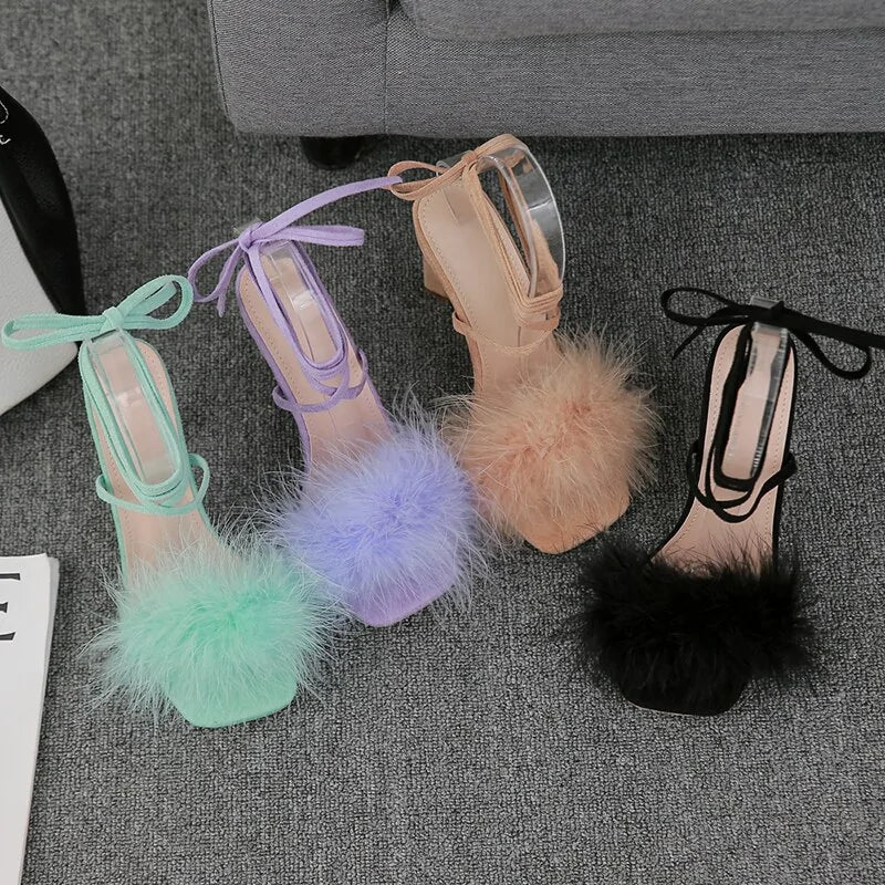 Fluffy High Heels