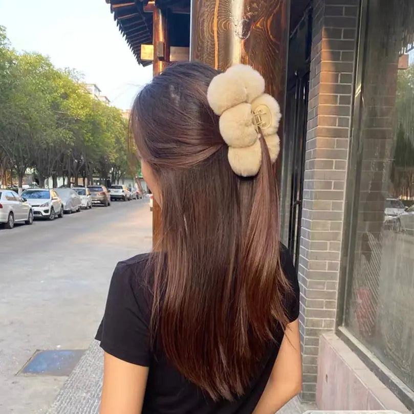 Fluffy Hair Clip