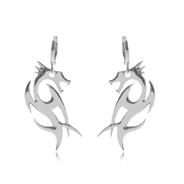 Long Dragon Earrings