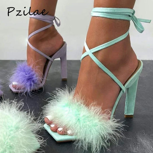 Fluffy High Heels