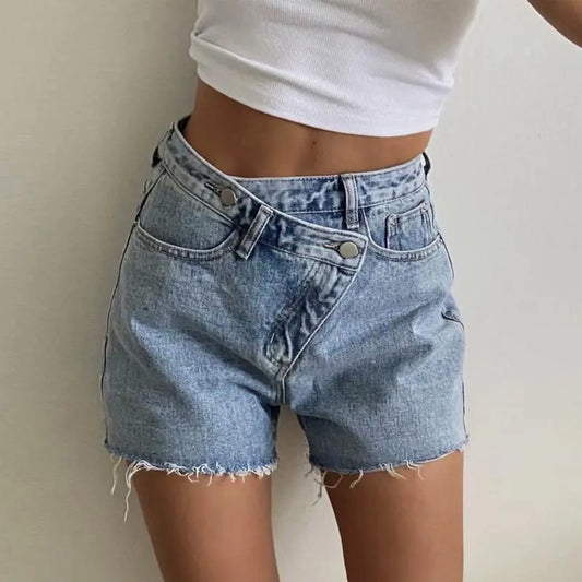 Vintage Denim Tassel Shorts