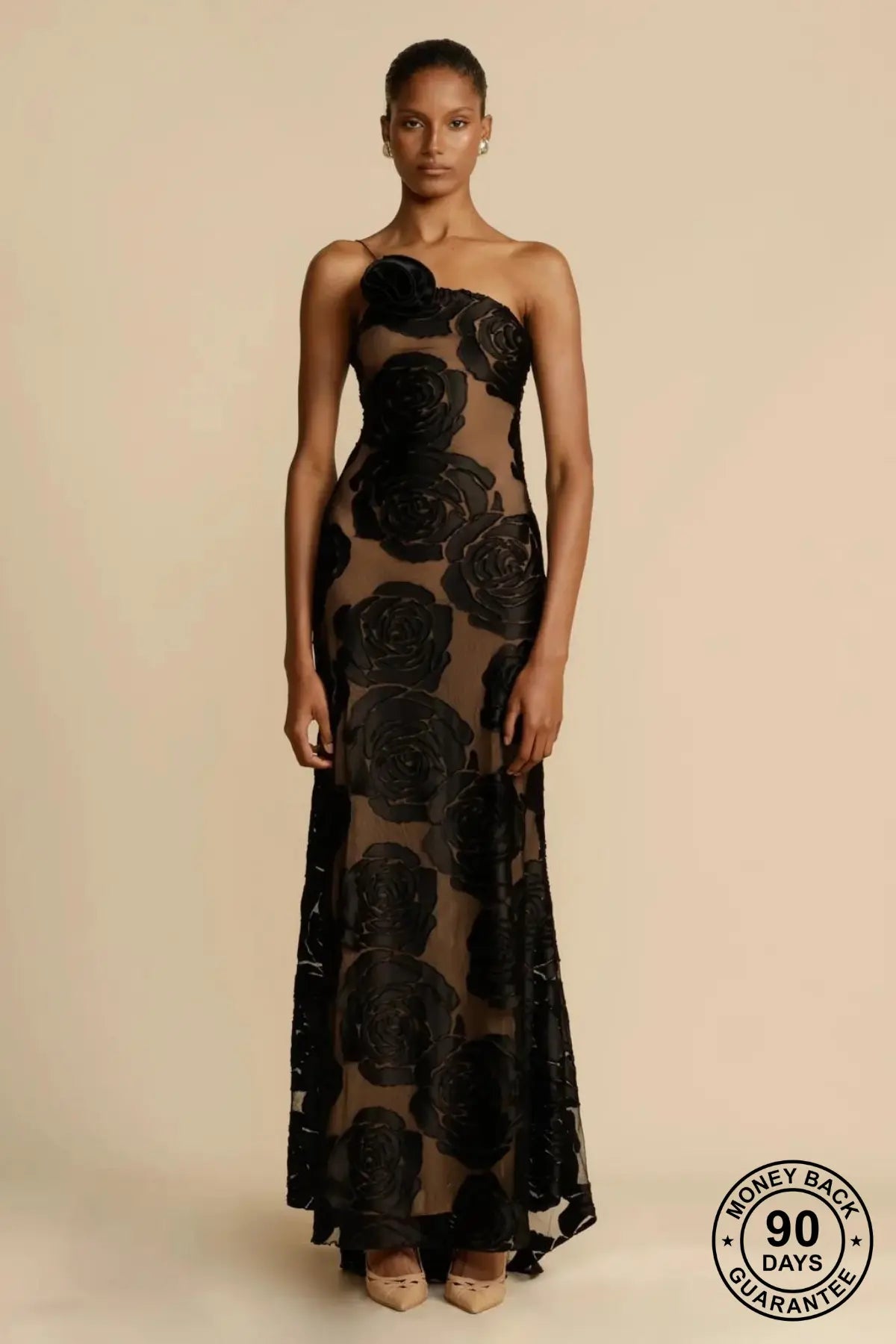 One Shoulder Evening Dress