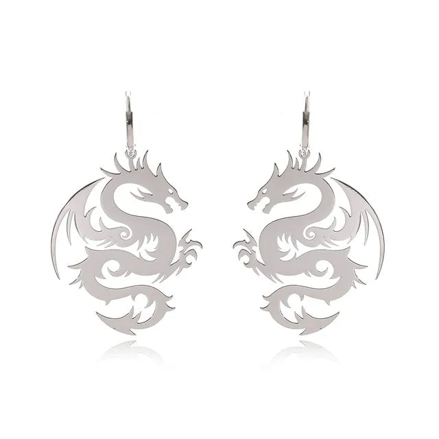 Long Dragon Earrings