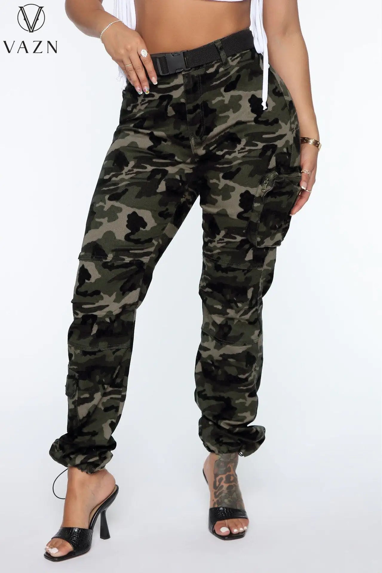 Camouflage Denim Long Pants