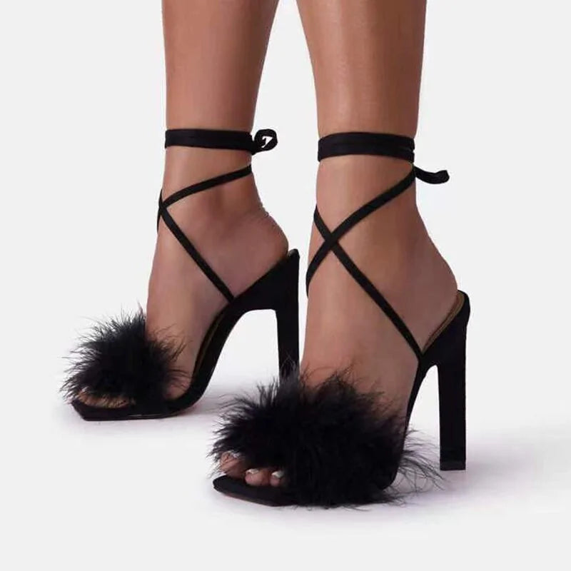 Fluffy High Heels